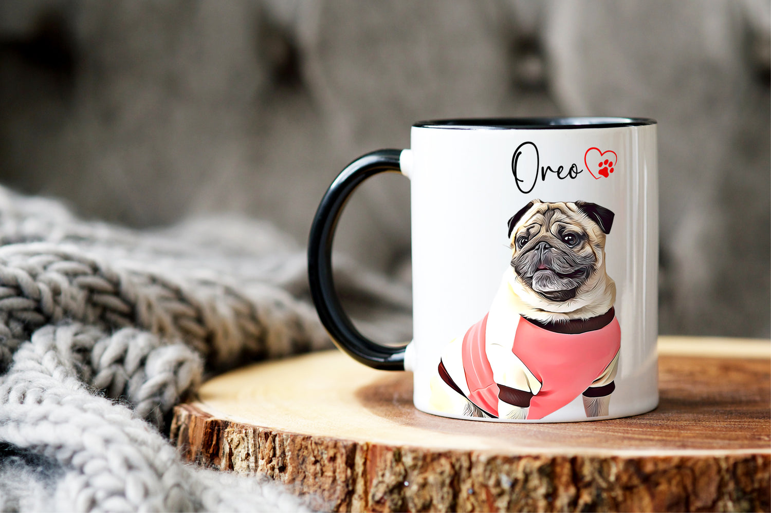 personalized dog mug