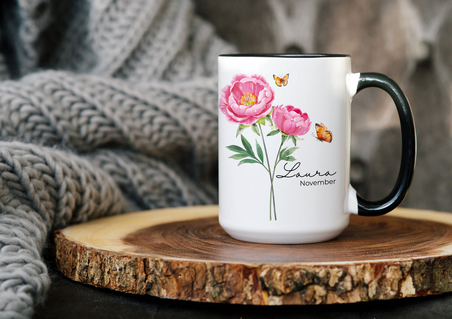 personalized mug with text and image